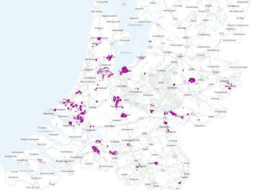 Kaart warmtenetten